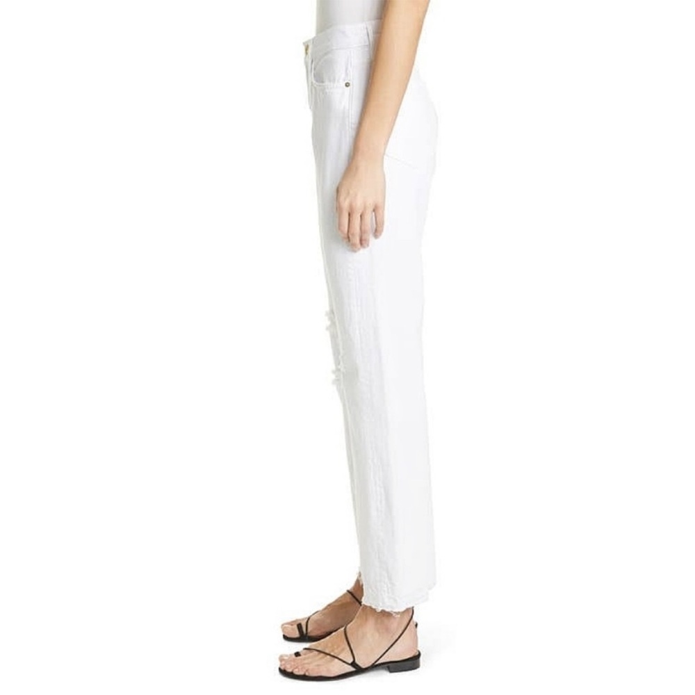 Frame Le Hollywood Crop 26 white distressed - Picture 6 of 10